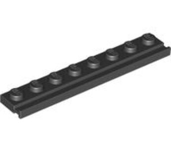 PLATE 1X8 WITH RAIL (4286009) used