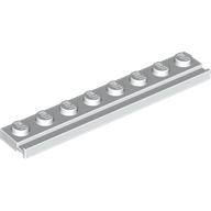 PLATE 1X8 WITH RAIL (4501853) used