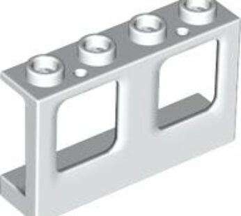 WALL W/WINDOW W. RADIUS4 1X4X2 (4521846) used