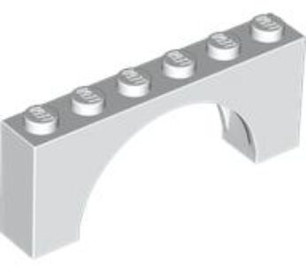 BRICK W. INSIDE BOW 1X6X2 (6106183) used