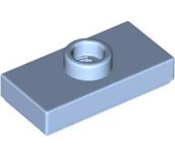 PLATE 1X2, W/ 1 KNOB (6132424) used
