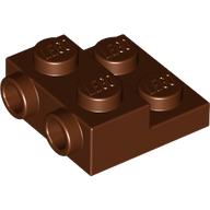 PLATE 2X2X2/3 W. 2. HOR. KNOB (6146301) used