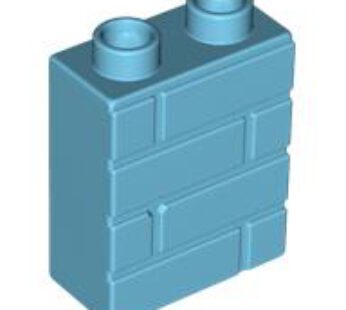 WALL W/ BRICK 1X2X2 (6172452) used