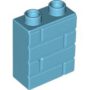 WALL W/ BRICK 1X2X2 (6172452) used