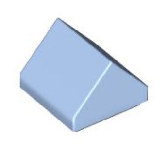 ROOF TILE 1X1, DEG. 45, W/O KNOBS (6228085) used