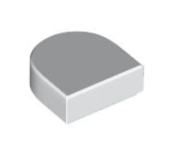 FLAT TILE 1X1, 1/2 CIRCLE (6250591) used