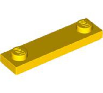 PLATE 1X4, W/ 2 KNOBS, NO. 2 (6257598) used