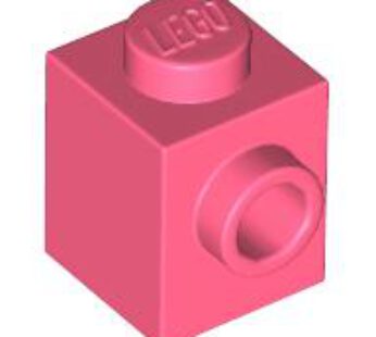 BRICK 1X1 W. 1 KNOB (6261292) used