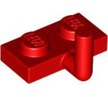 PLATE 1X2 W. VERTICAL SCHAFT (6261351) used