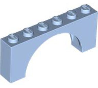 BRICK W/ INSIDE BOW 1X6X2 (6271655) used