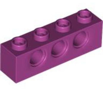 TECHNIC BRICK 1X4, Ø4,9 (6282101) used