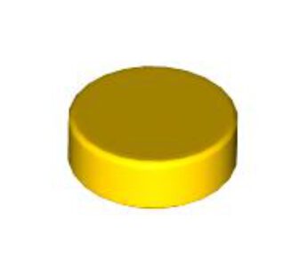 FLAT TILE 1X1, ROUND (6284577) used