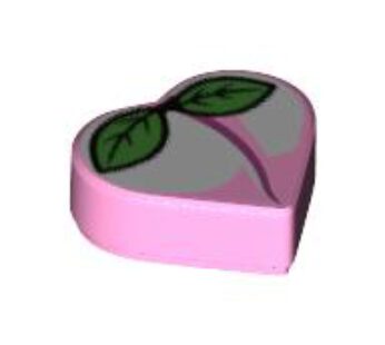 TILE 1X1, HEART, NO. 4 (6305864) used