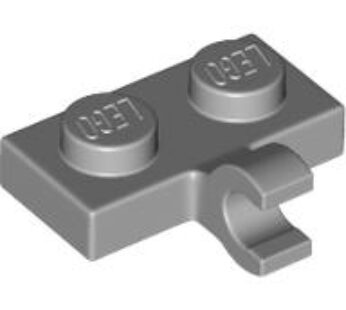 PLATE 1X2 W. 1 HORIZONTAL SNAP (6313114) used