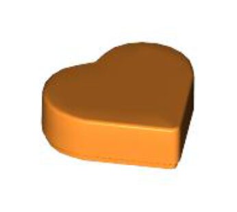 TILE 1X1, HEART, NO. 1 (6330144) used