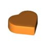 TILE 1X1, HEART, NO. 1 (6330144) used