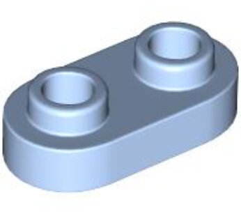 PLATE 1X2, ROUNDED, NO. 1 (6372122) used