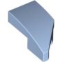LEFT PLATE 1X2, W/ BOW, 45 DEG. CUT (6372228) used