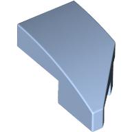 LEFT PLATE 1X2, W/ BOW, 45 DEG. CUT (6372228) used