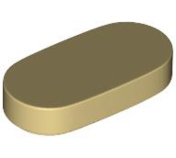 TILE 1X2, 1/2 CIRCLE (6397819) used