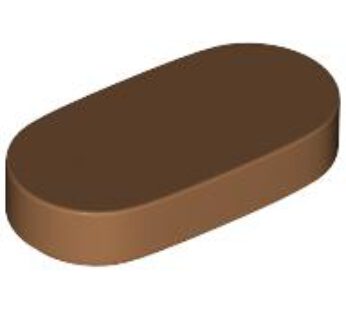 TILE 1X2, 1/2 CIRCLE (6399909) used
