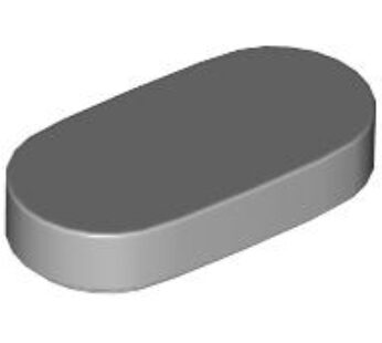 TILE 1X2, 1/2 CIRCLE (6412816) used