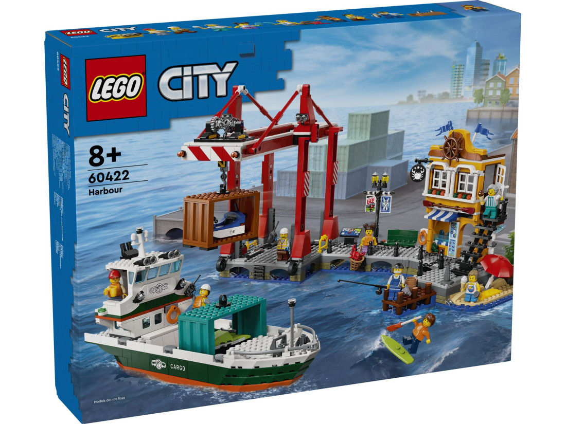 LEGO City 60422 Приморська гавань з вантажним кораблем (1226 деталей)